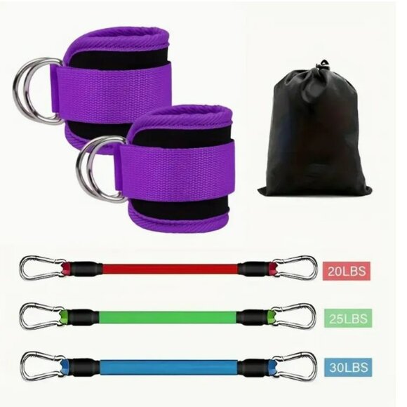 5pcs Set, Ankle Resistance Band for Fitness, Ankle Band for Legs - NWT - Picture 4 of 4